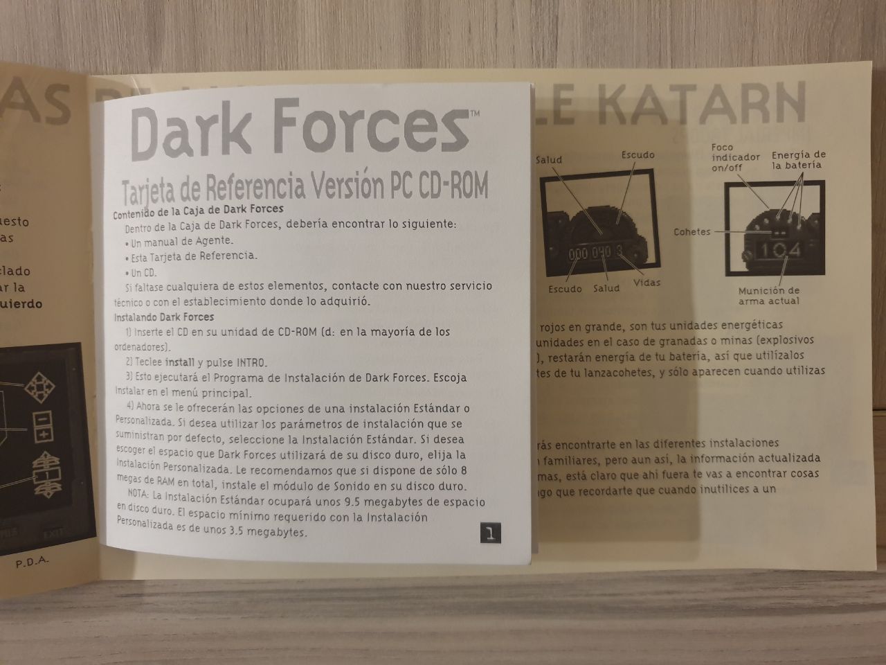 Star Wars: Dark Forces referencecard