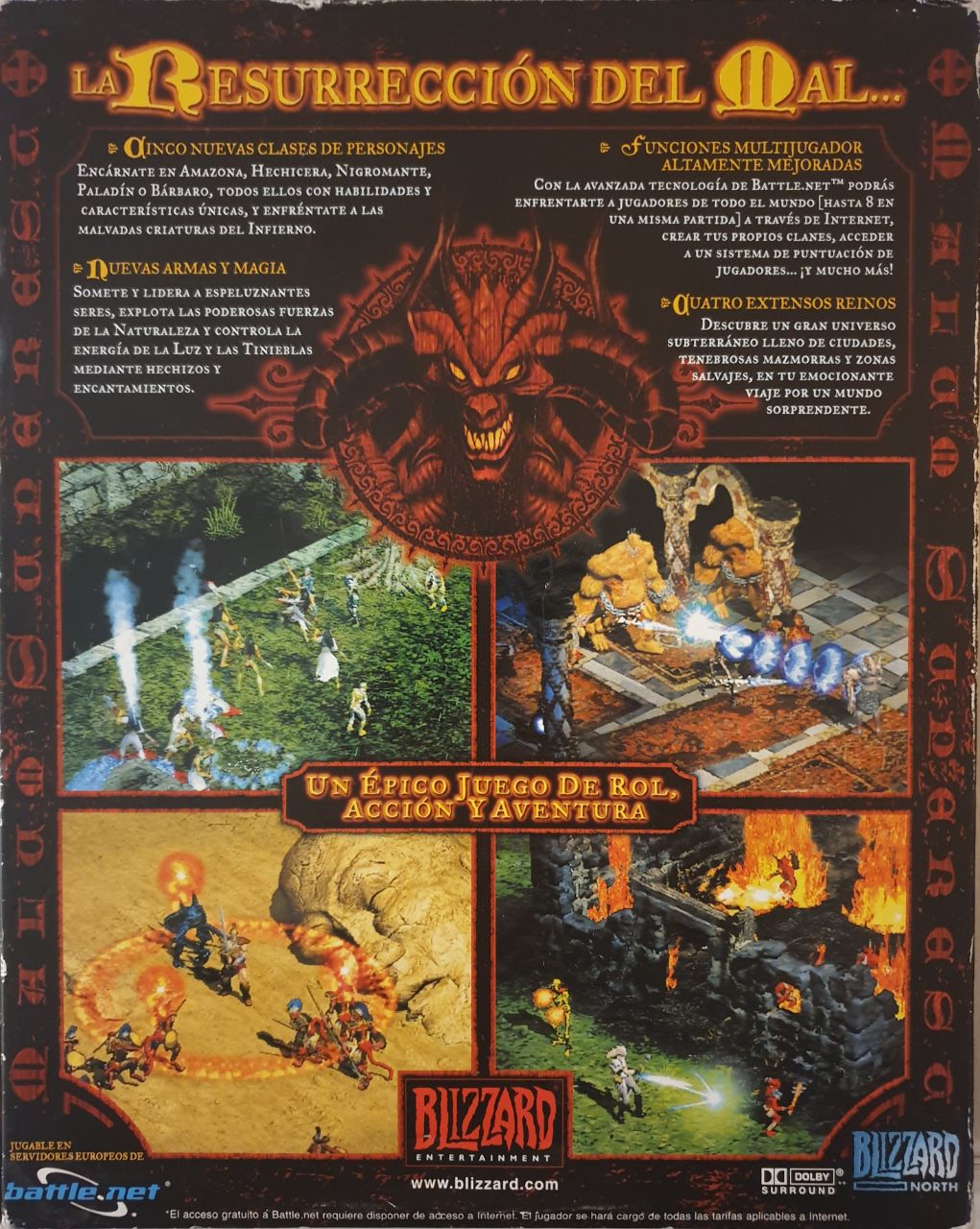 Diablo II back cover