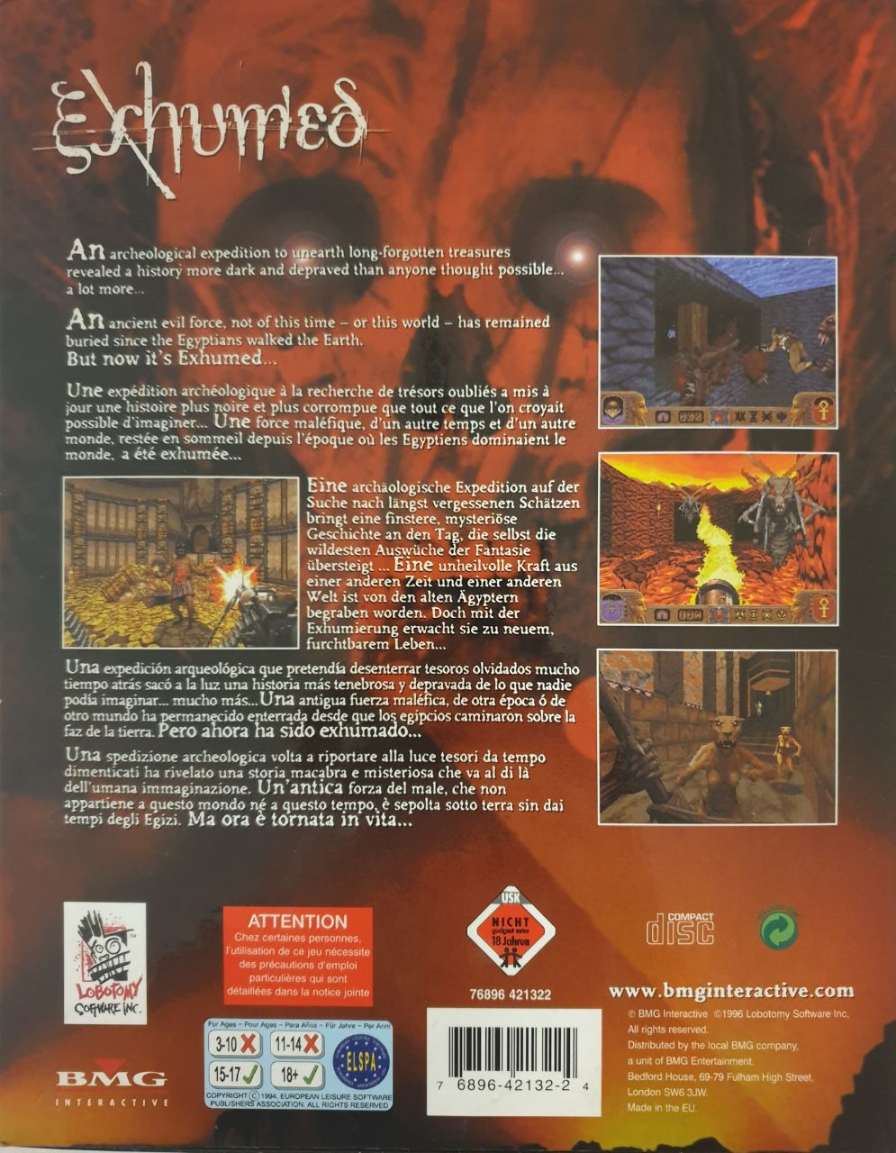 Exhumed back cover