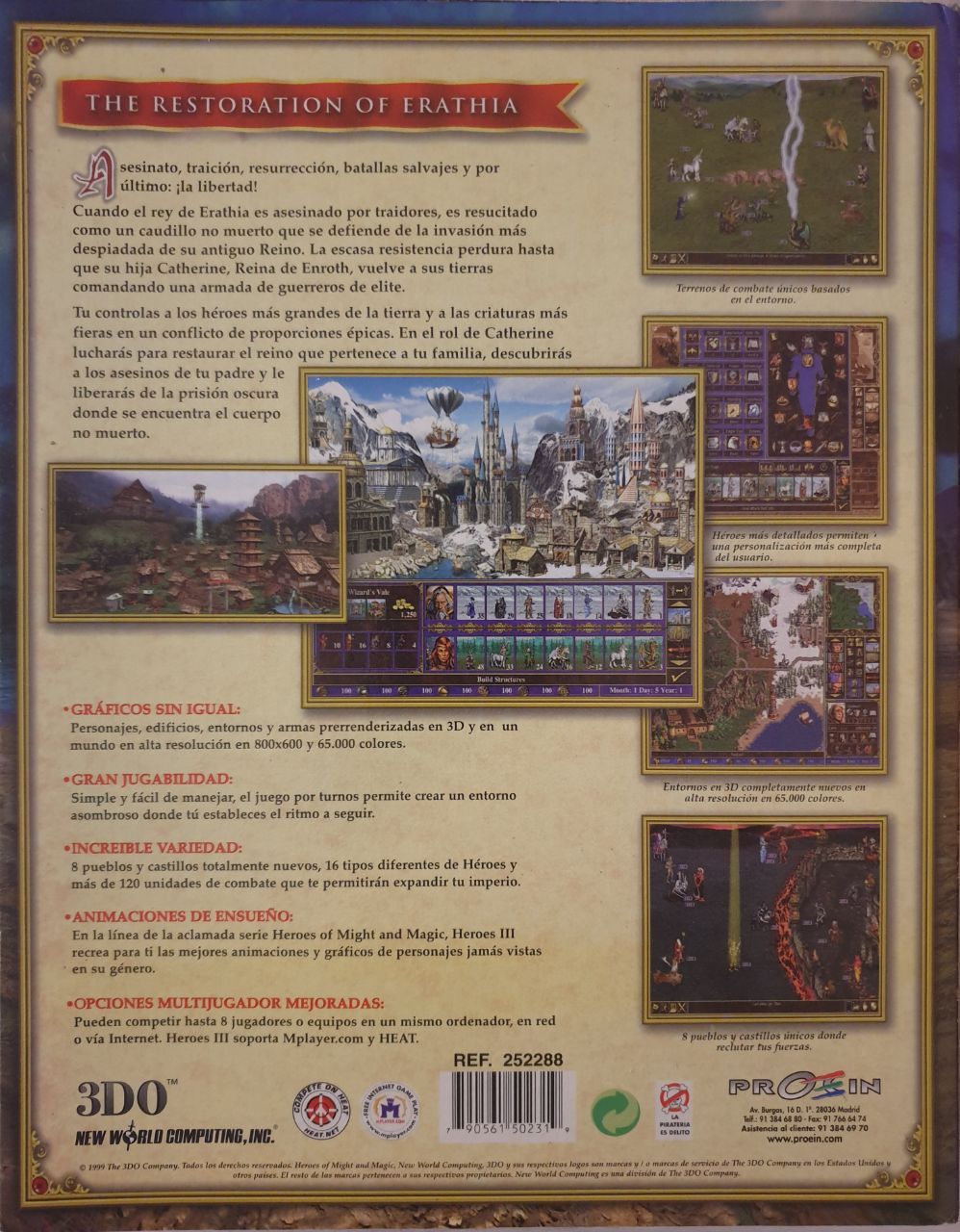 Heroes of Might and Magic III back cover