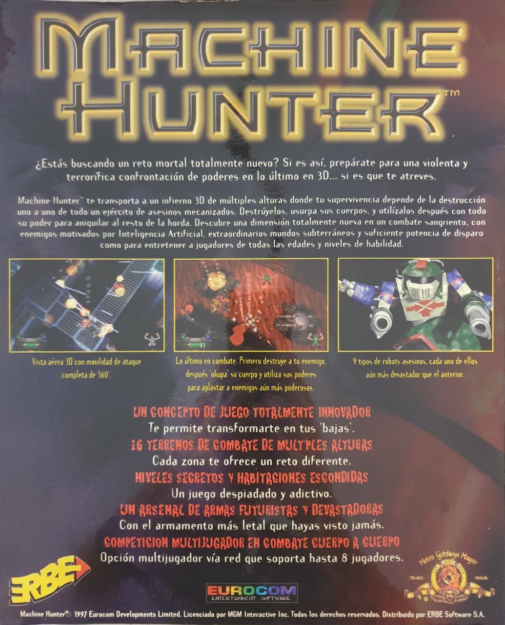 Machine Hunter back cover